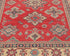4x6 Red Kuba Afghan Hand Knotted Wool Area Rug